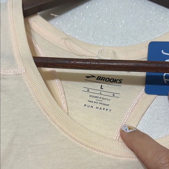 Brooks Beige Run Wild Tank Top - Picture 2 of 3